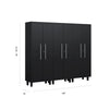 Core Plus Series 3pc Cabinet Set with 36" Lockers